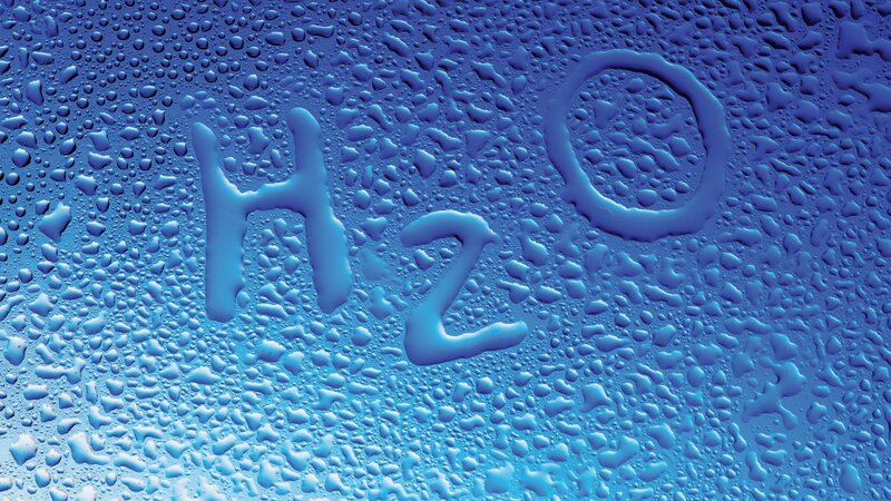 H2O Written on Condensation — Blue