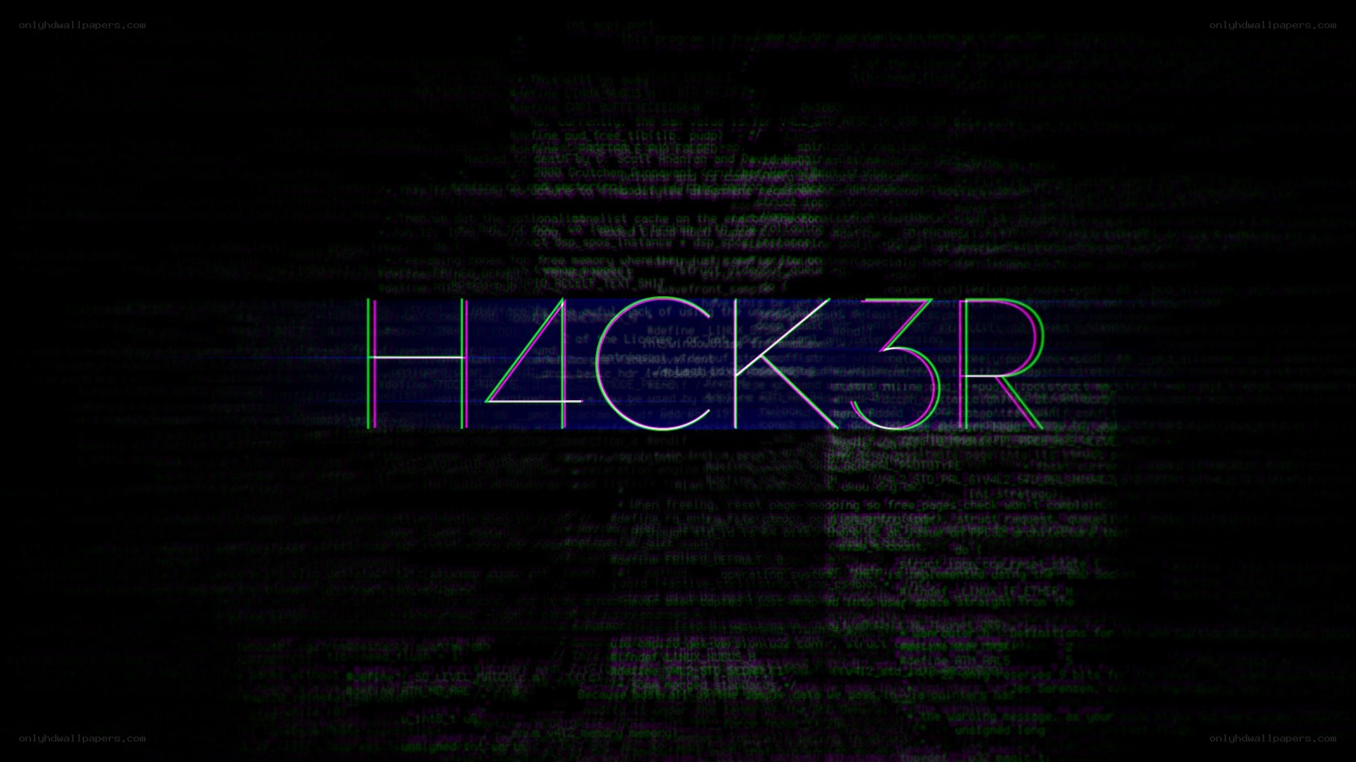 H4CK3P text on code background