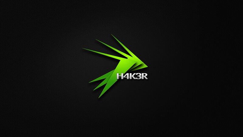 H4K3R logo on dark background
