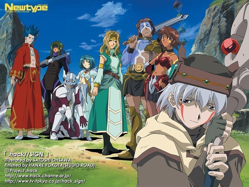 Hack//Sign cast illustration