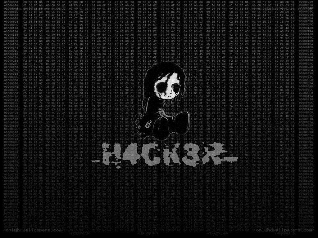 Hacker girl digital art