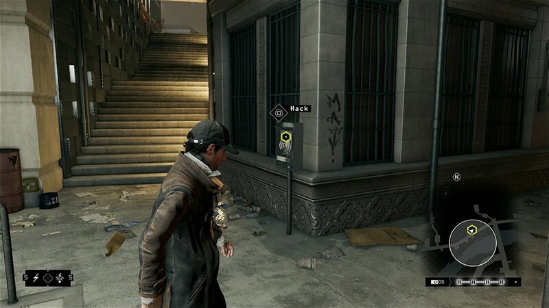 hacker in urban alley