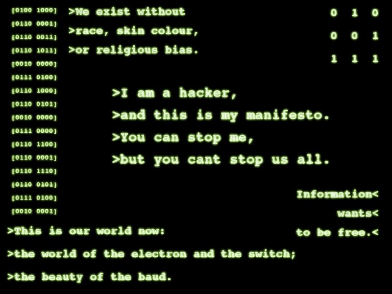 hacker manifesto text