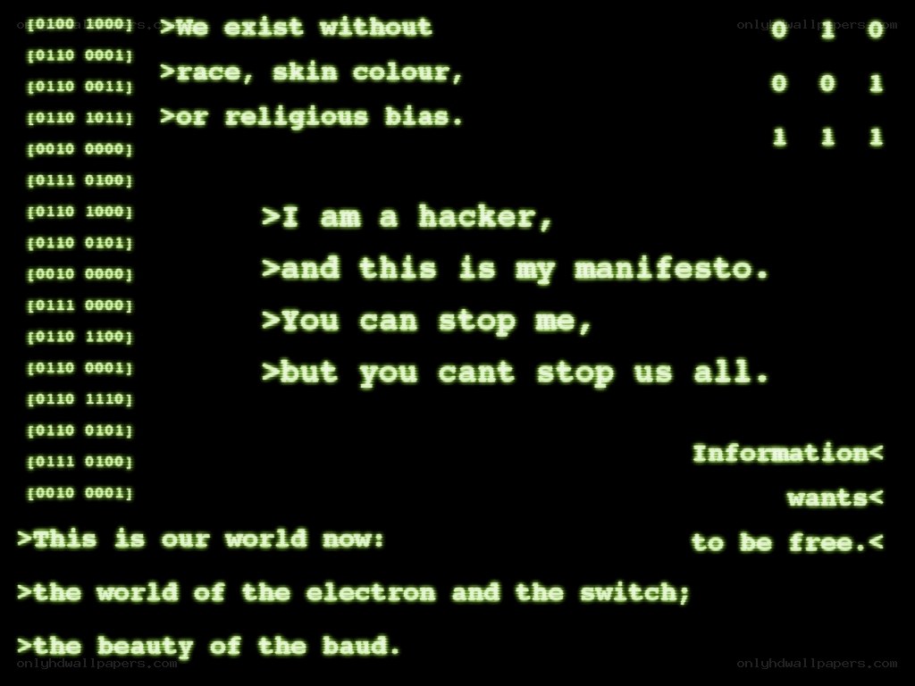 hacker manifesto text