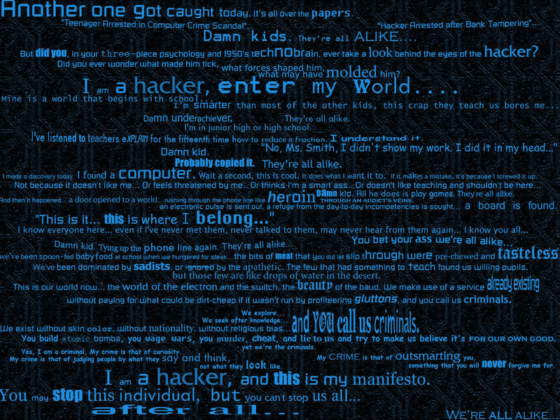 hacker manifesto text