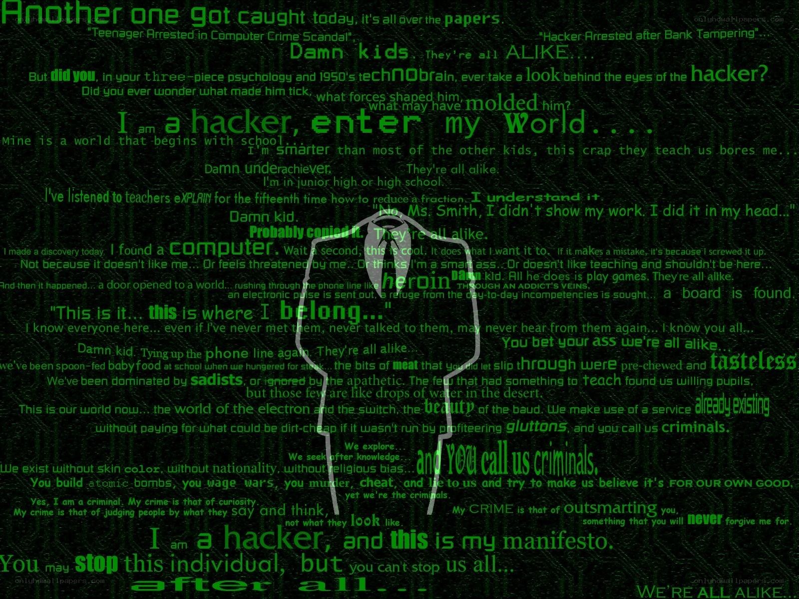 hacker manifesto text