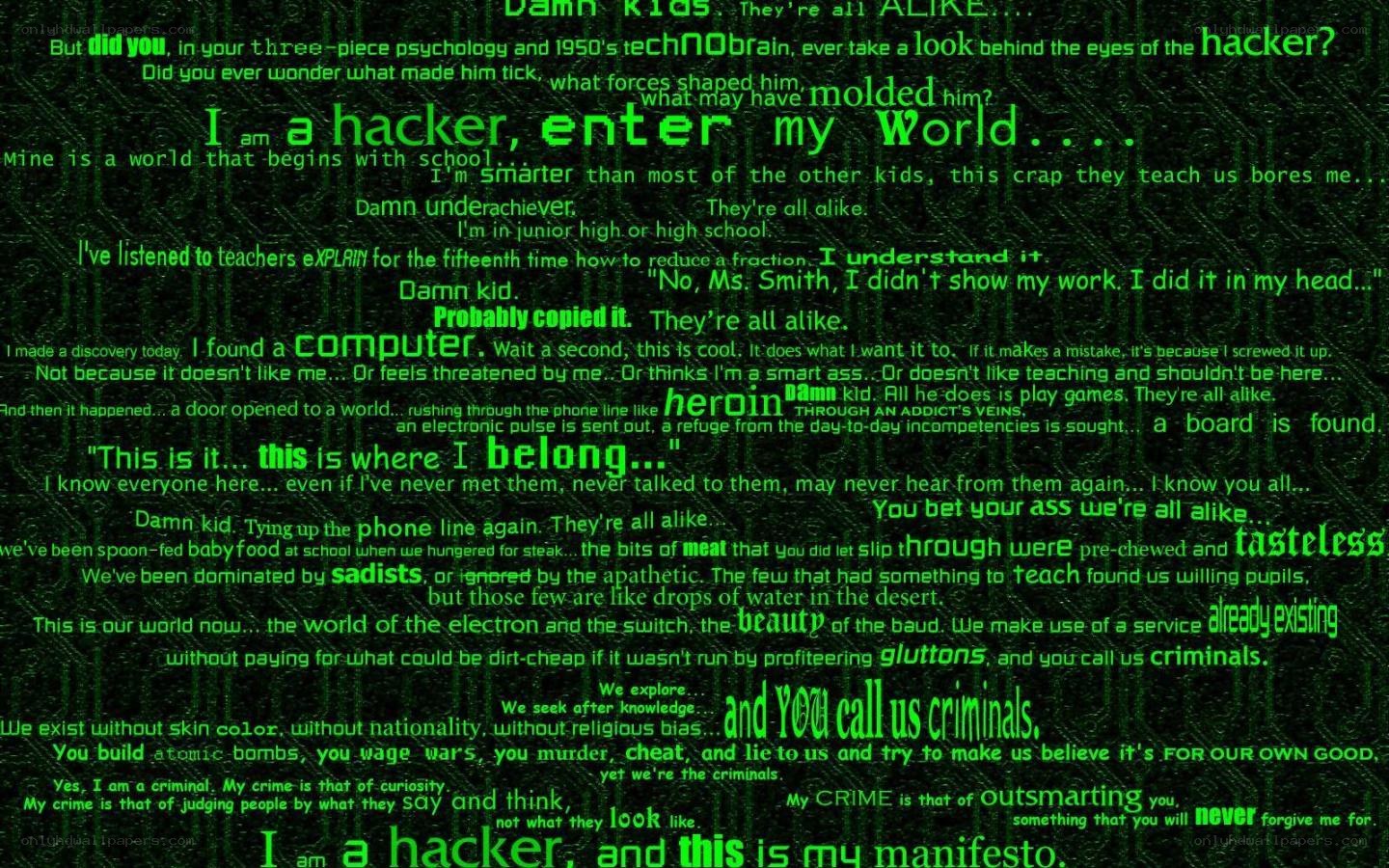 hacker manifesto text