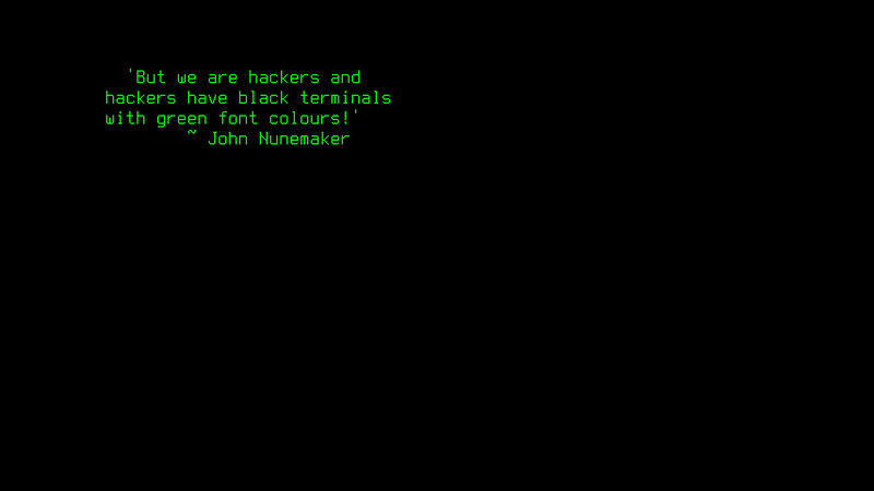 hacker terminal quote