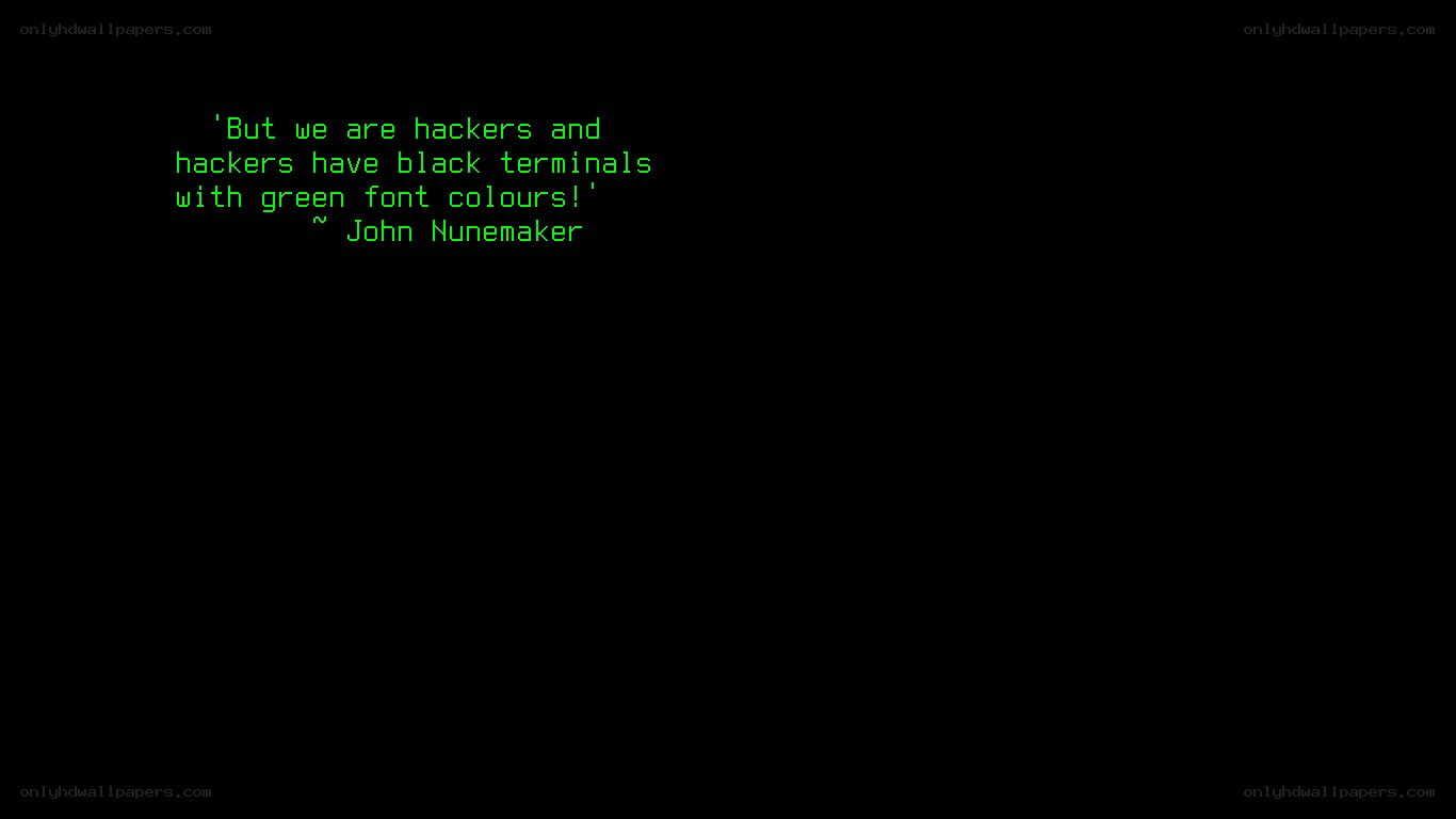 hacker terminal quote