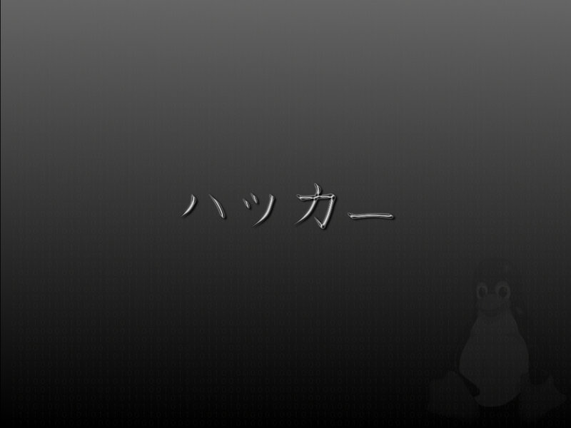 Hacker text with binary background