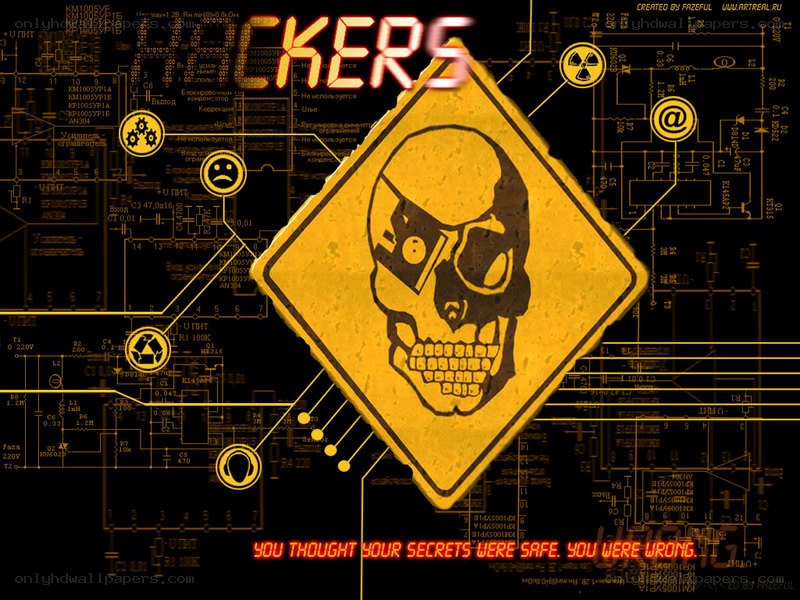 Hacker warning sign