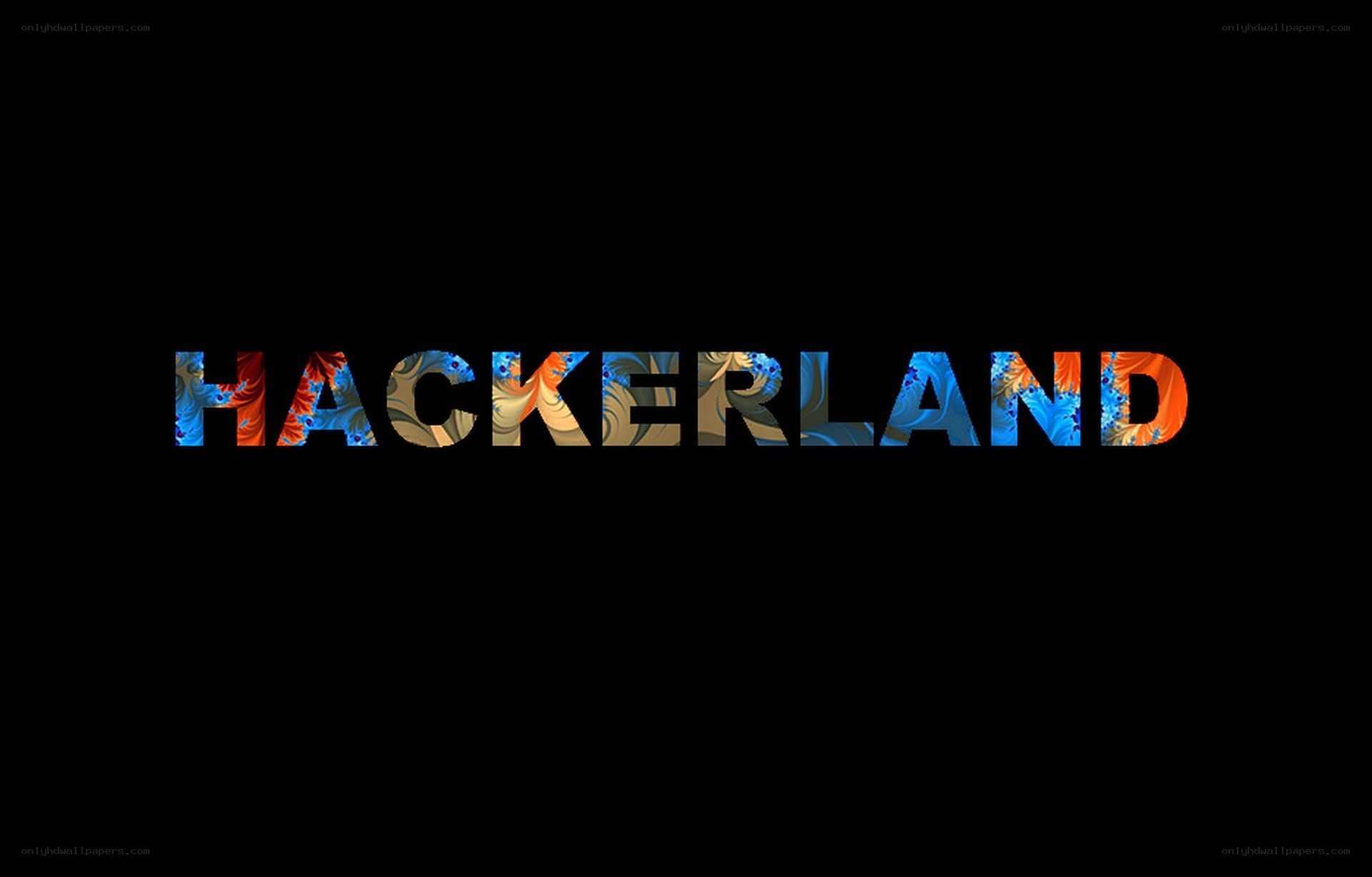 Hackerland text logo