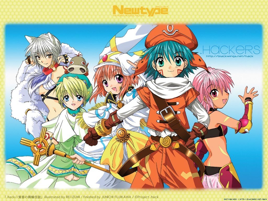 Hackers anime group art