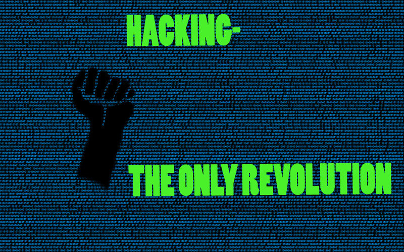 hacking the only revolution