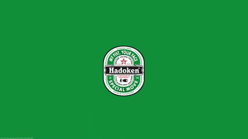 Hadoken beer label design