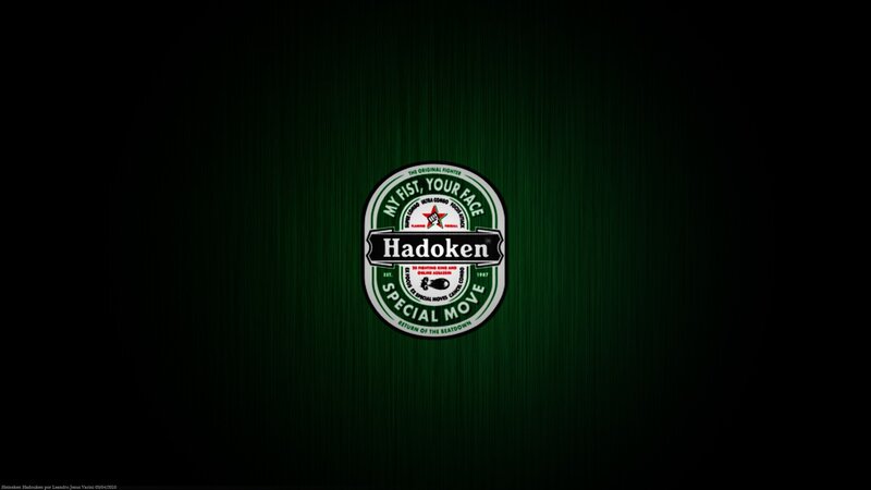Hadoken Heineken Beer Label