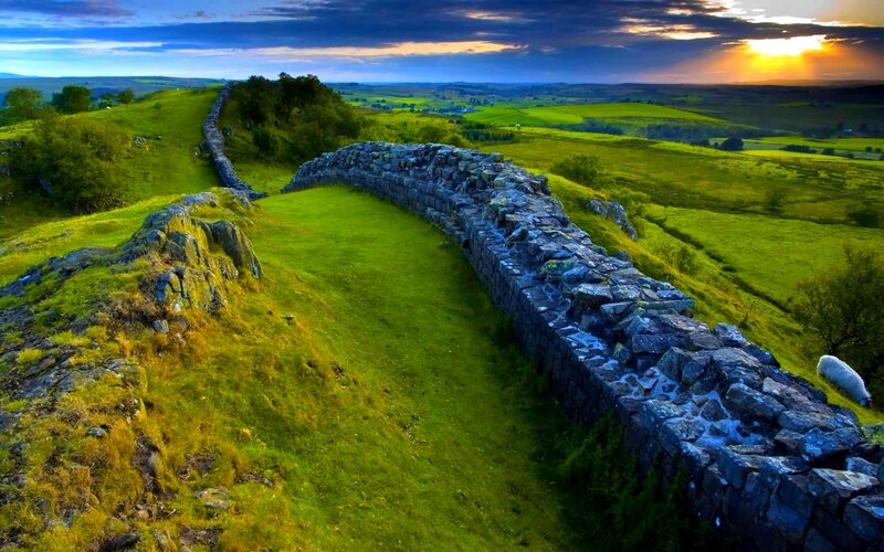 Hadrian's Wall Ruins — Green