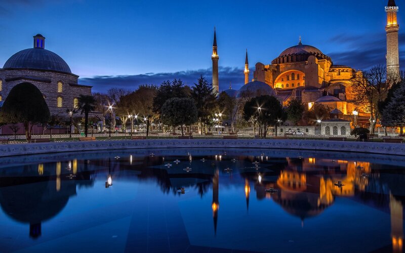 Hagia Sophia at dusk