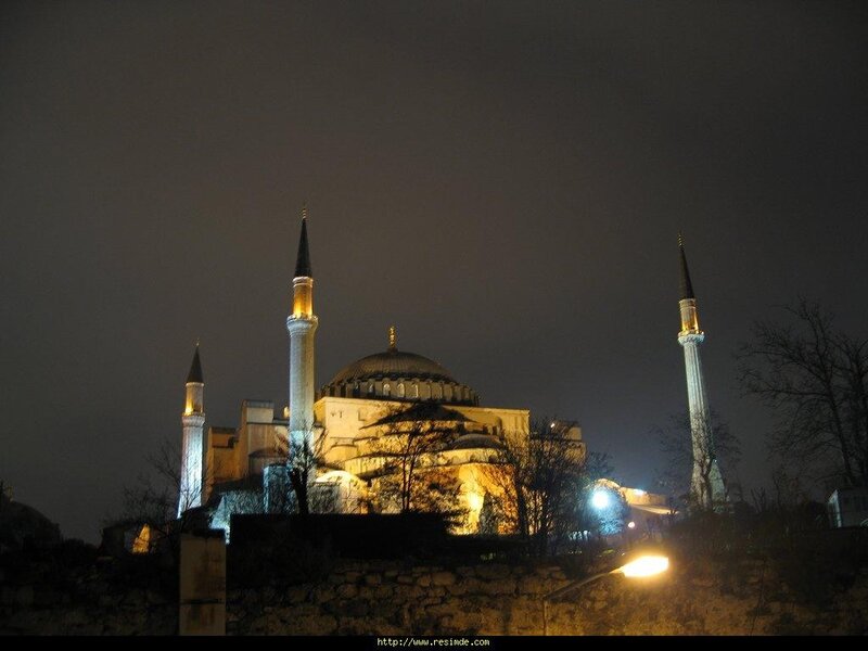 Hagia Sophia at night