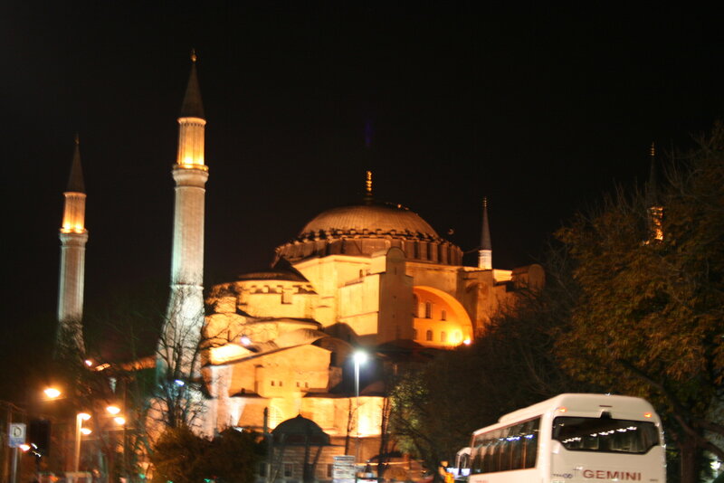 Hagia Sophia at Night — Black