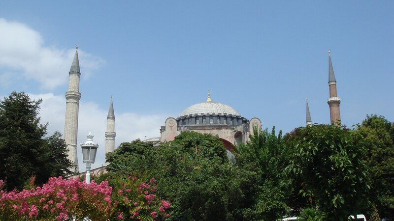 Hagia Sophia with minarets