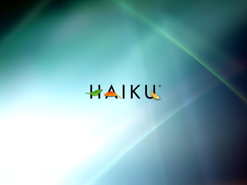 Haiku Logo on Abstract Background