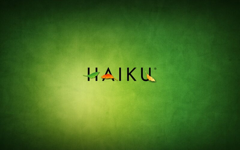 Haiku Logo on Green