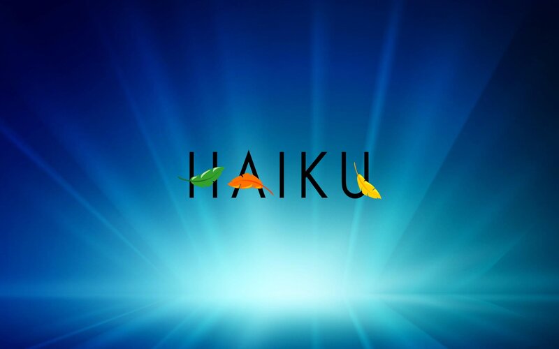 Haiku Logo with Leaves