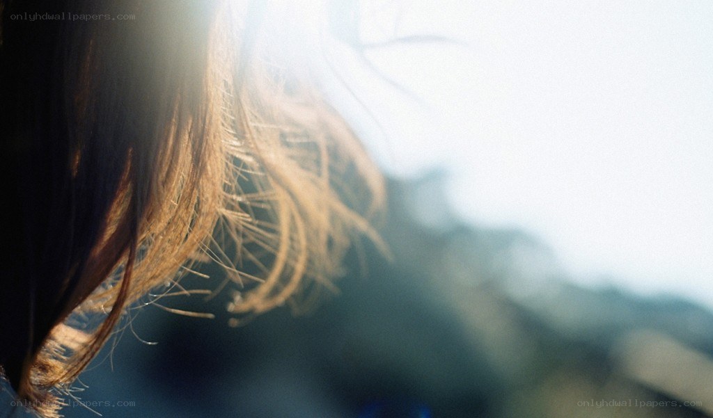 hair in sunlight