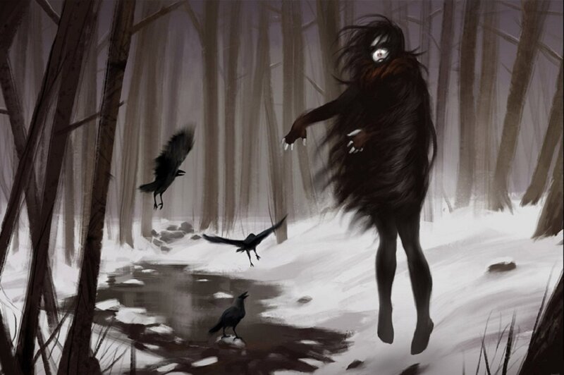 Hairy Creature in Forest