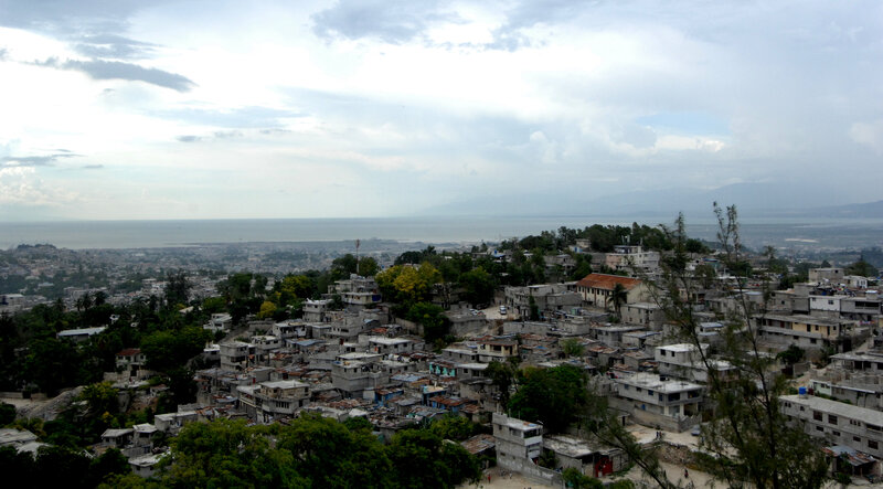 Haitian city overlooking the sea