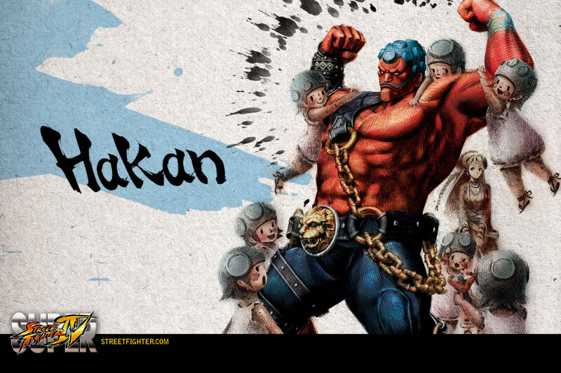 Hakan character art from Street Fighter IV
