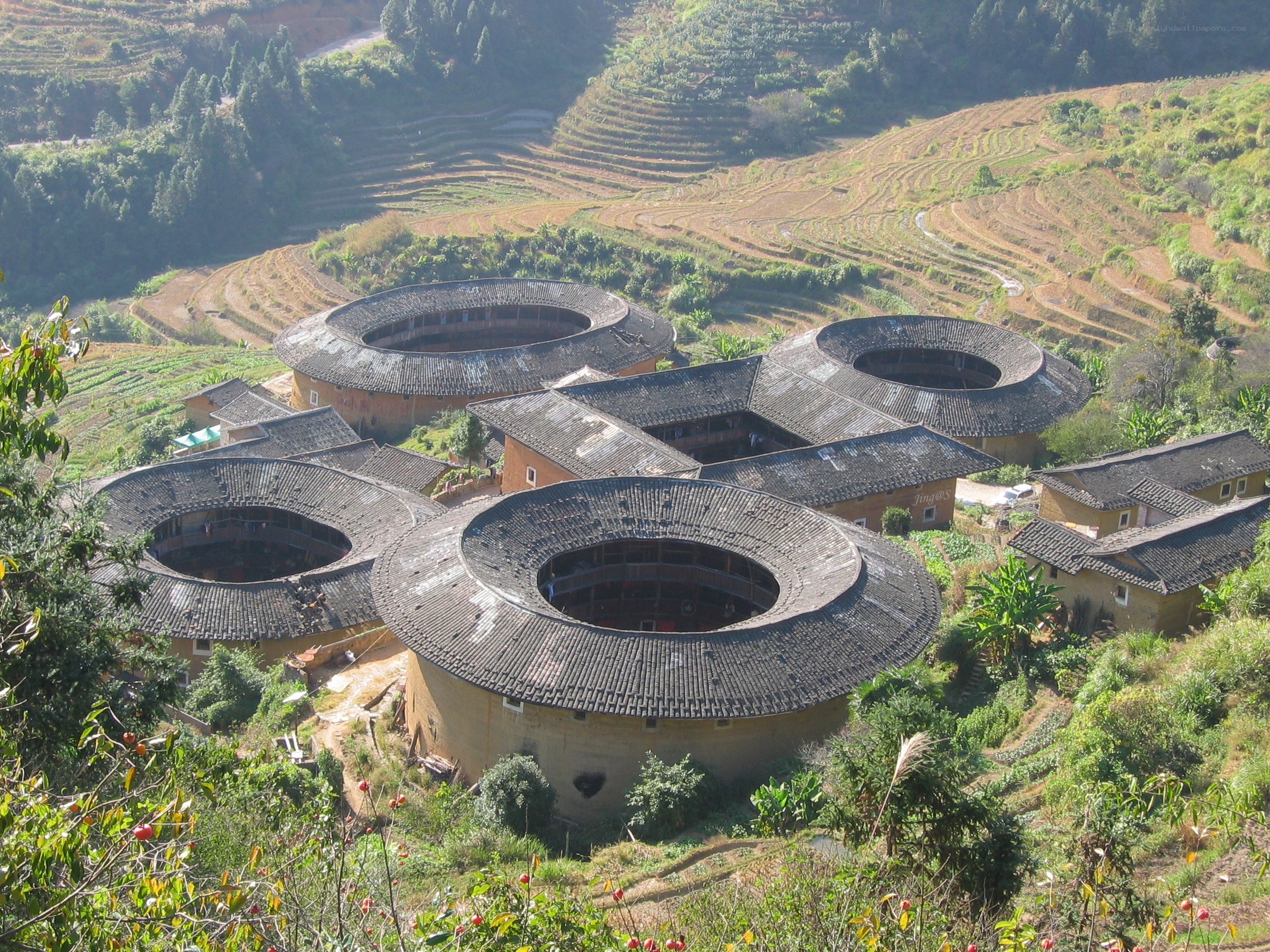 Hakka tulou buildings in China