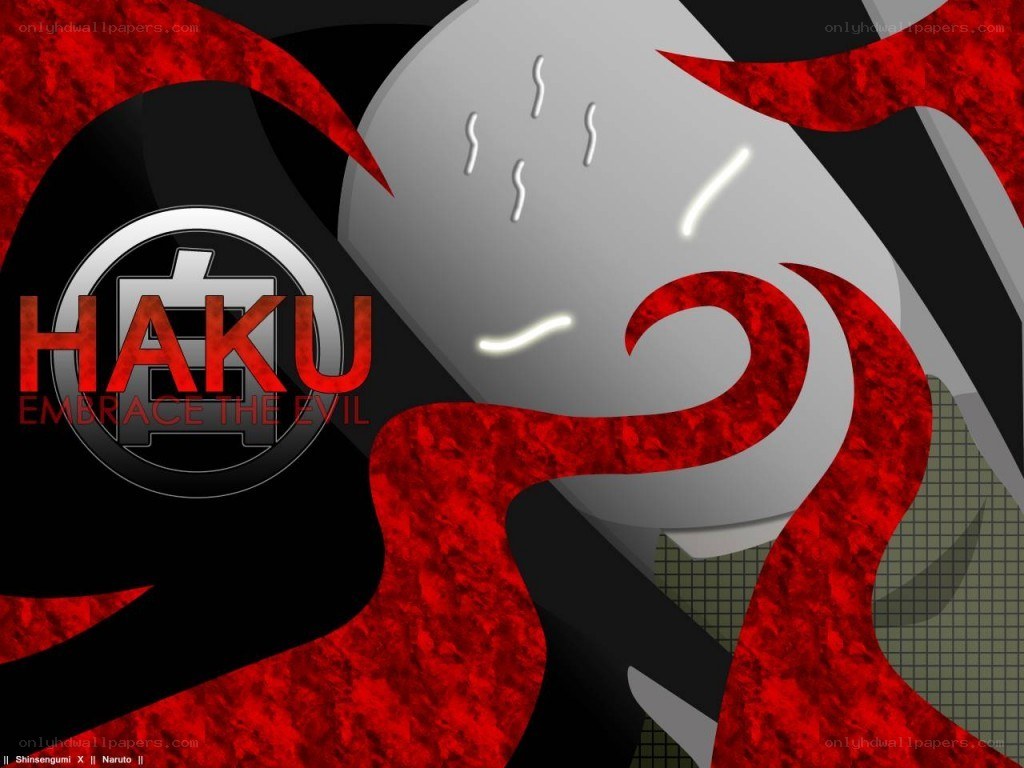 Haku character art from Naruto