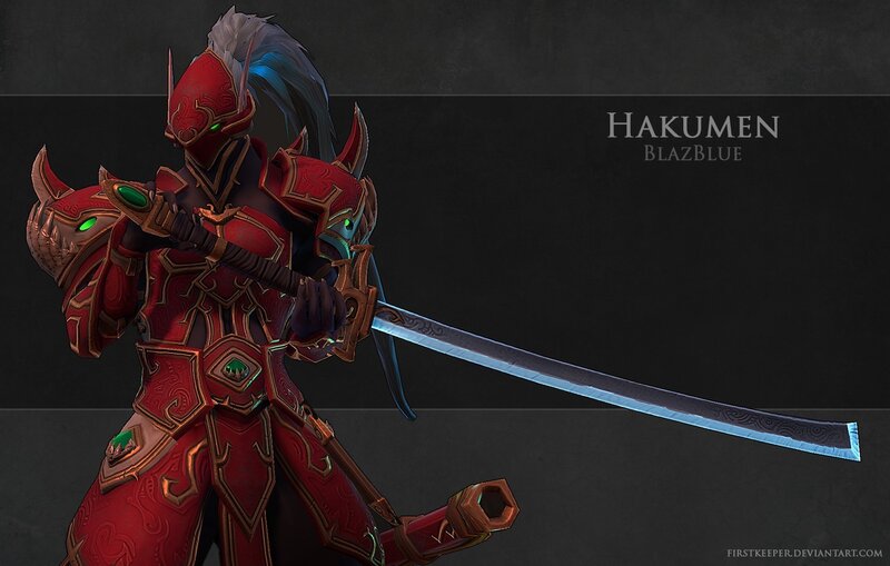 Hakumen character concept art