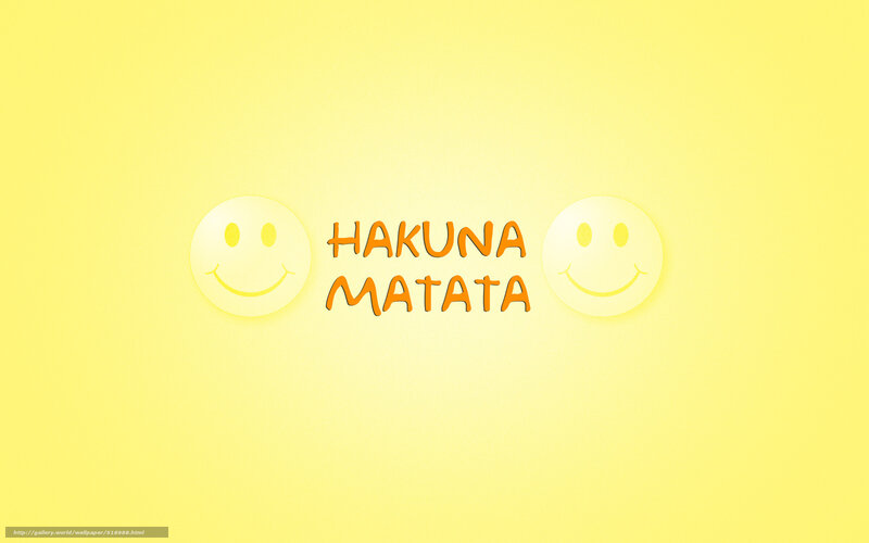 Hakuna Matata smiley wallpaper
