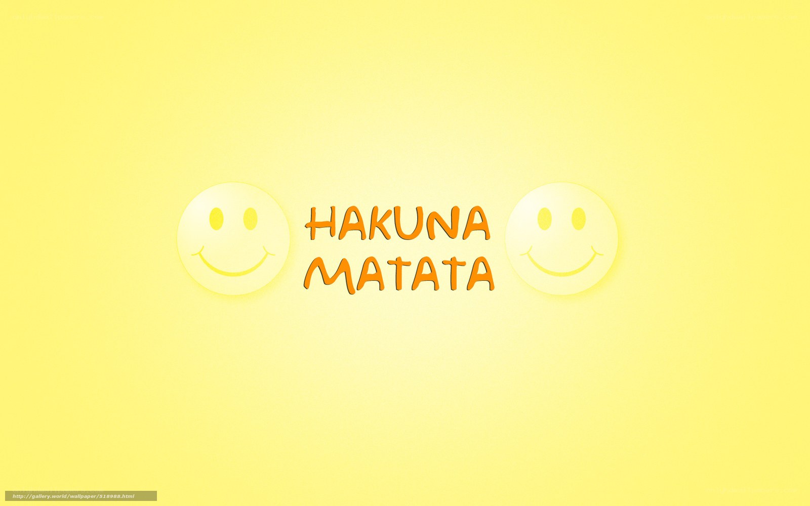 Hakuna Matata smiley wallpaper