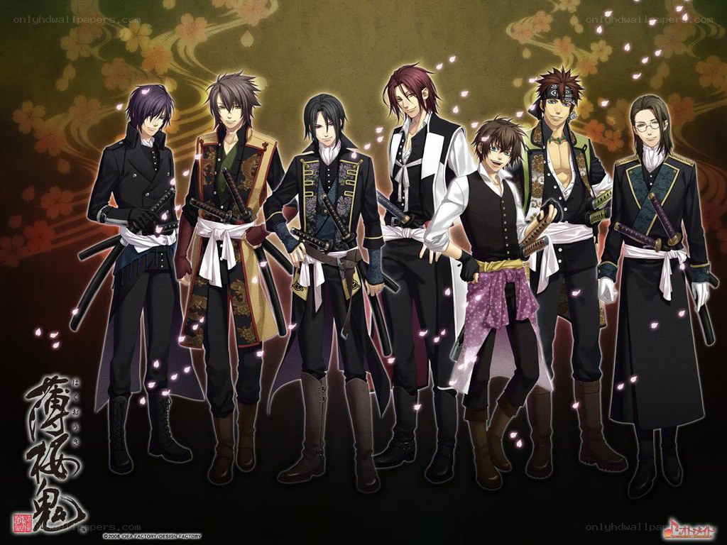 Hakuouki anime character group