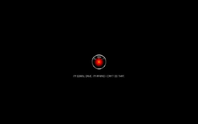 HAL 9000 screen from movie