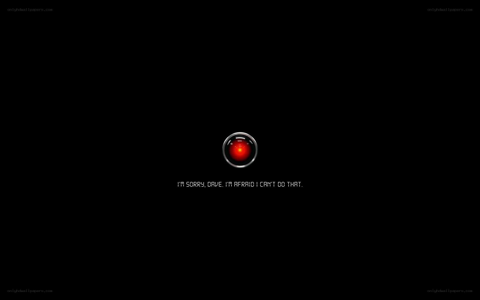 HAL 9000 screen from movie