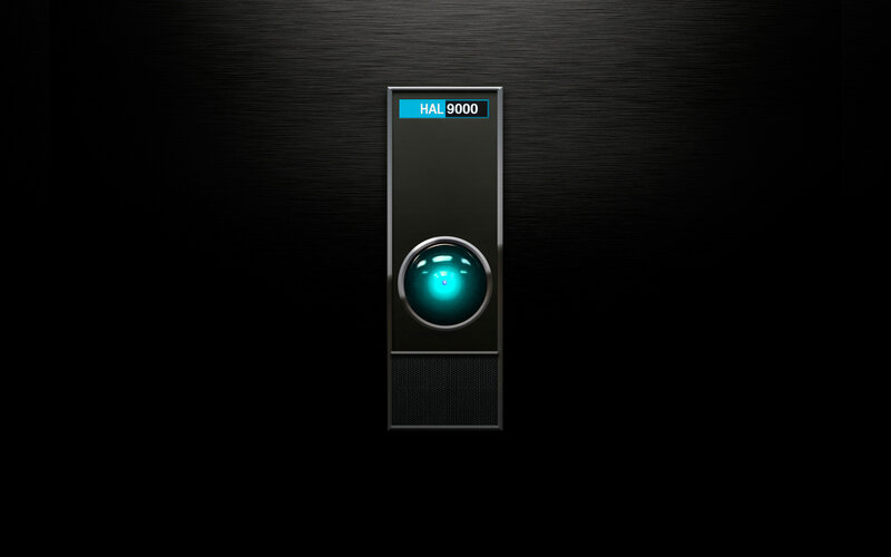 HAL 9000 Unit — Black, Dramatic, 3d Render, Screen