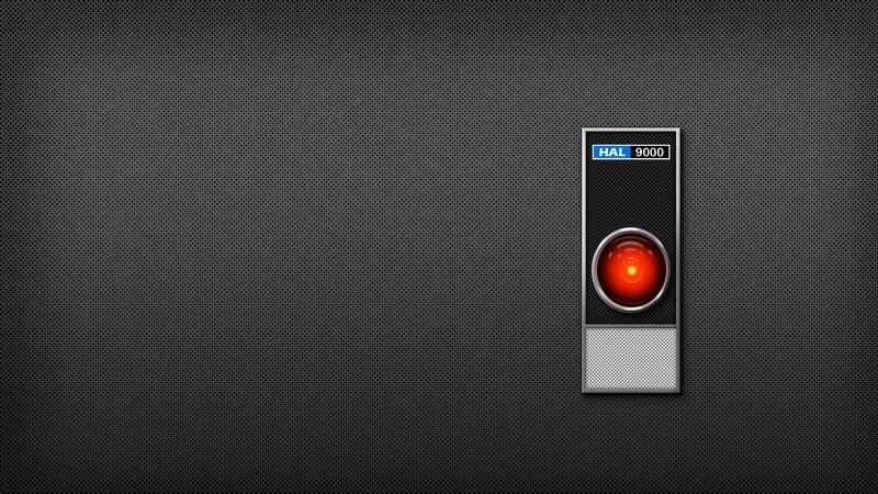 HAL 9000 Unit — Black, Dramatic, Digital Art