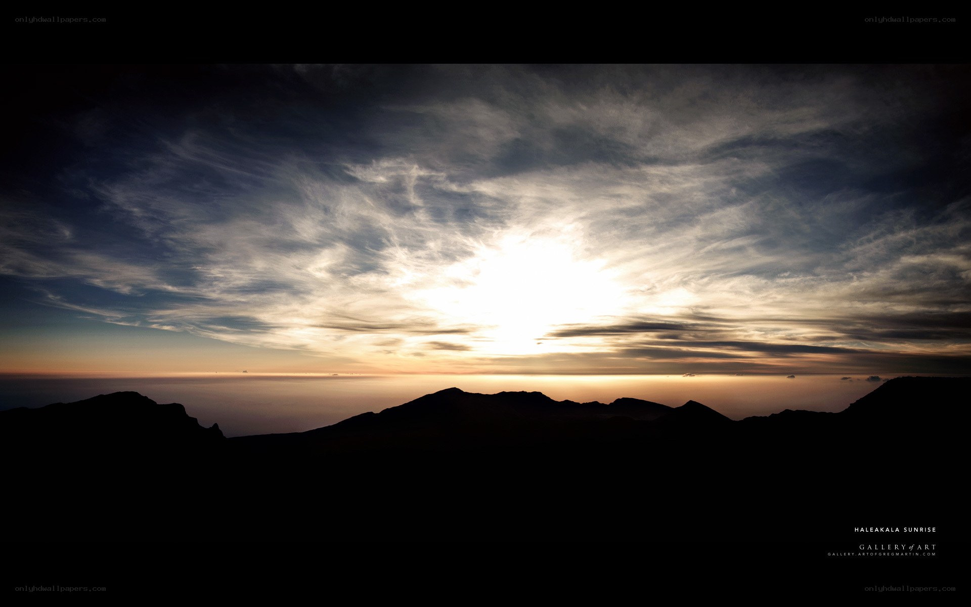 Haleakala sunrise silhouette