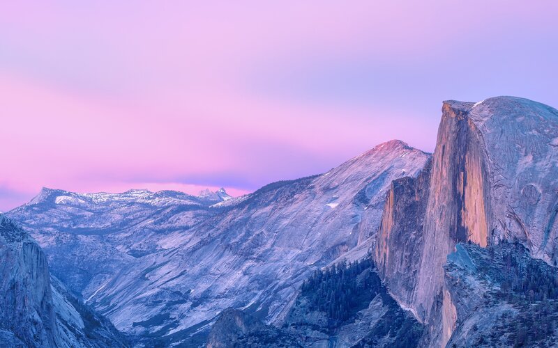 Half Dome at Dusk