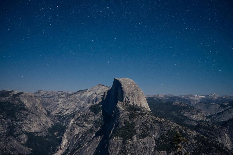 Half Dome at Night