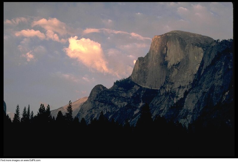 Half Dome at sunset
