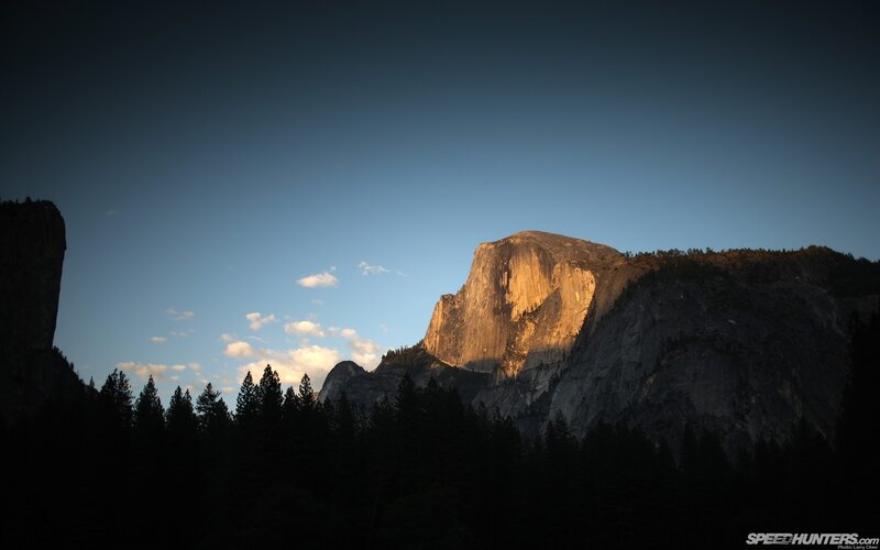Half Dome at Sunset — Blue, Dramatic, Photograph
