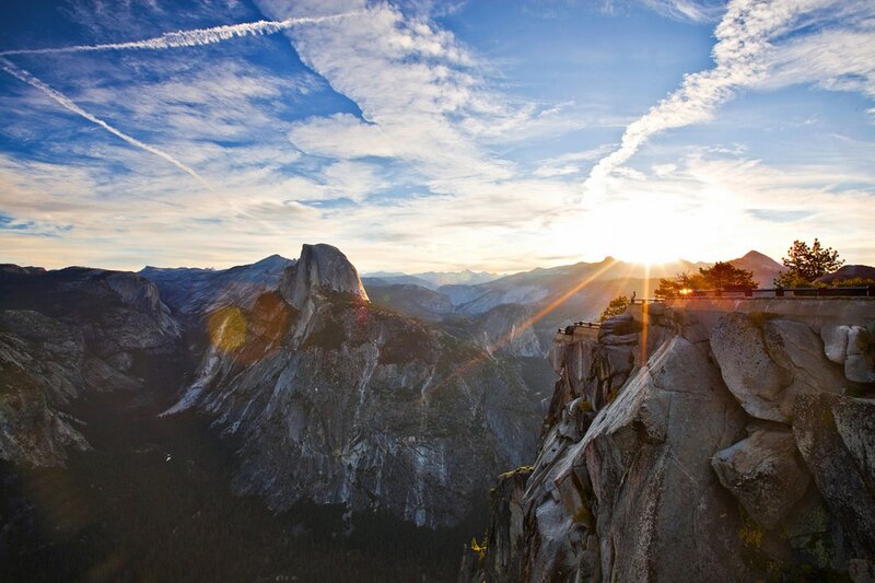 Half Dome at Sunset — Blue