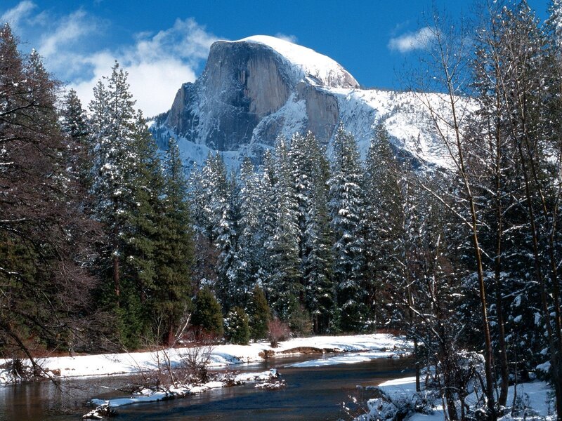 Half Dome in winter
