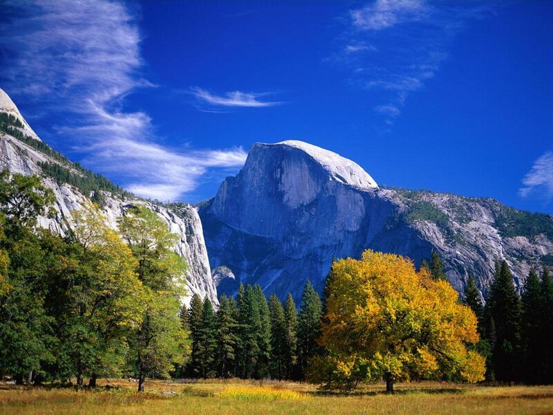 Half Dome in Yosemite — Blue, Serene